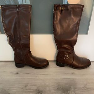 Dream Pairs Brown Knee High Boots with small heel